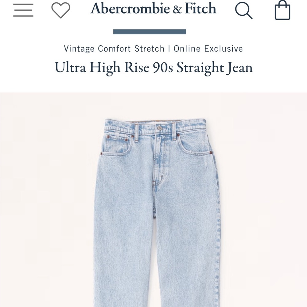 Abercrombie straight leg jeans